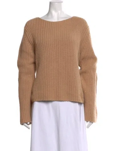 Pre-owned Loulou Studio Bateau Neckline Sweater In Neutrals