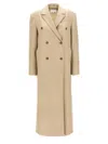Loulou Studio Double-breasted Coat In Beige