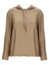 Loulou Studio Long-sleeved Hoodie In Beige