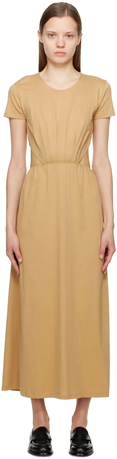 Loulou Studio Beige Seram Midi Dress