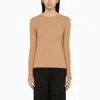 Loulou Studio Beige Silk Blend Crew-neck Sweater