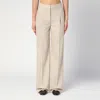 Loulou Studio Straight-leg Casual Pants In Beige