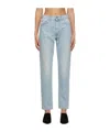Loulou Studio Blue Wular Jeans In Gray