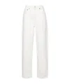 Loulou Studio Belt-loop Jeans In White
