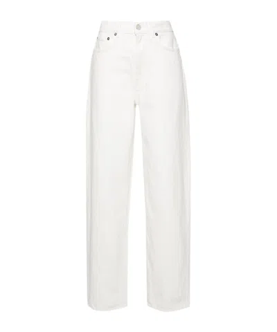 Loulou Studio Belt-loop Jeans In White