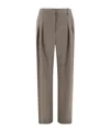 Loulou Studio Belt Loop Track Pants In Green