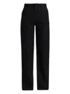 Loulou Studio Ardea Baggy Trousers In Black In Black