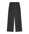 Loulou Studio Belt Ring Casual Pants In Black