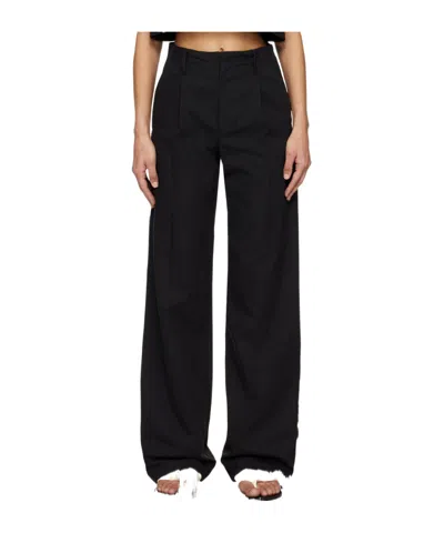 Loulou Studio Belt Ring Casual Pants In Black