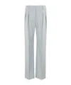 Loulou Studio Sbiru Wool-twill Straight-leg Pants In Gray