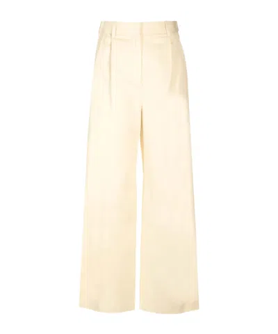 Loulou Studio Belt Ring Casual Pants In Neutral