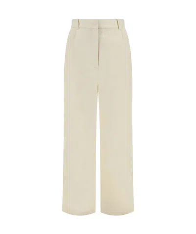 Loulou Studio Belt Ring Casual Pants In Nude
