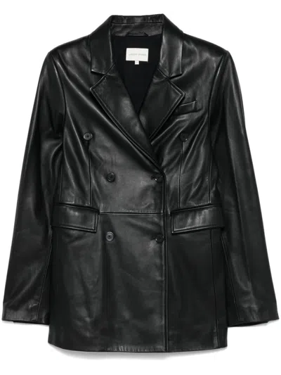 Loulou Studio Black Benetra Leather Jacket