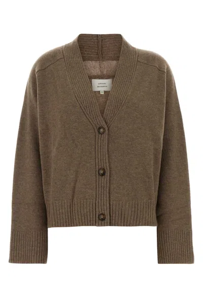 LOULOU STUDIO BISCUIT CASHMERE OVERSIZE KAIA CARDIGAN
