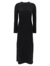 Loulou Studio Long Dress With Ribbed Texture And Slit