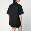 Loulou Studio Canvas Short-sleeves Shirt In Black