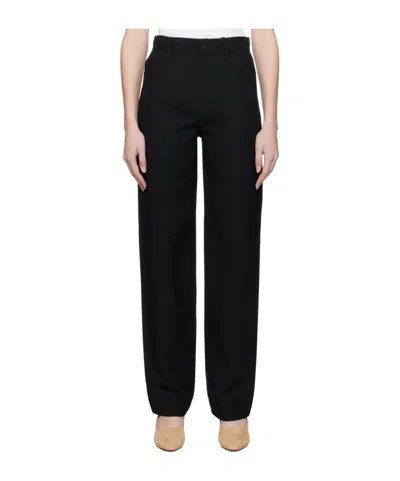 LOULOU STUDIO BLACK ARDEA TROUSERS