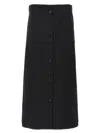 Loulou Studio Atri Skirt Buttons Pockets In Black