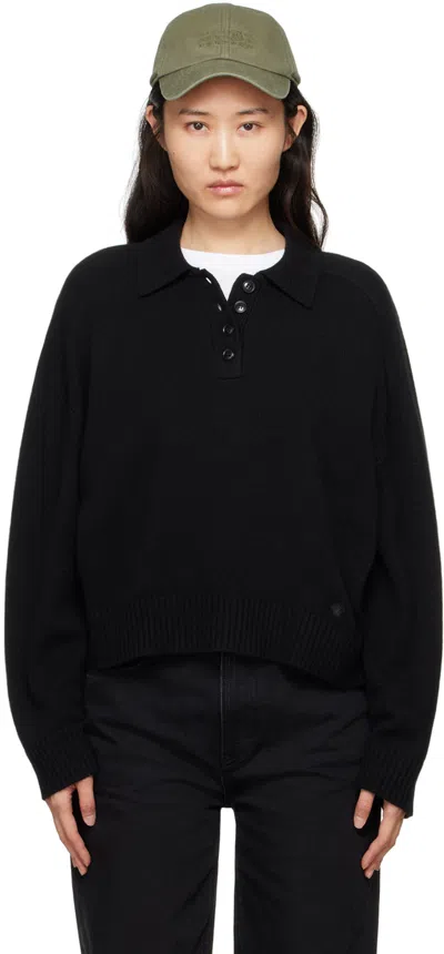 LOULOU STUDIO BLACK BALTRA SWEATER