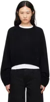 LOULOU STUDIO BLACK BRUZZI SWEATER