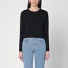 Loulou Studio Long-sleeve Cotton T-shirt In Black