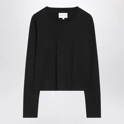Loulou Studio Black Cotton Crew-neck T-shirt