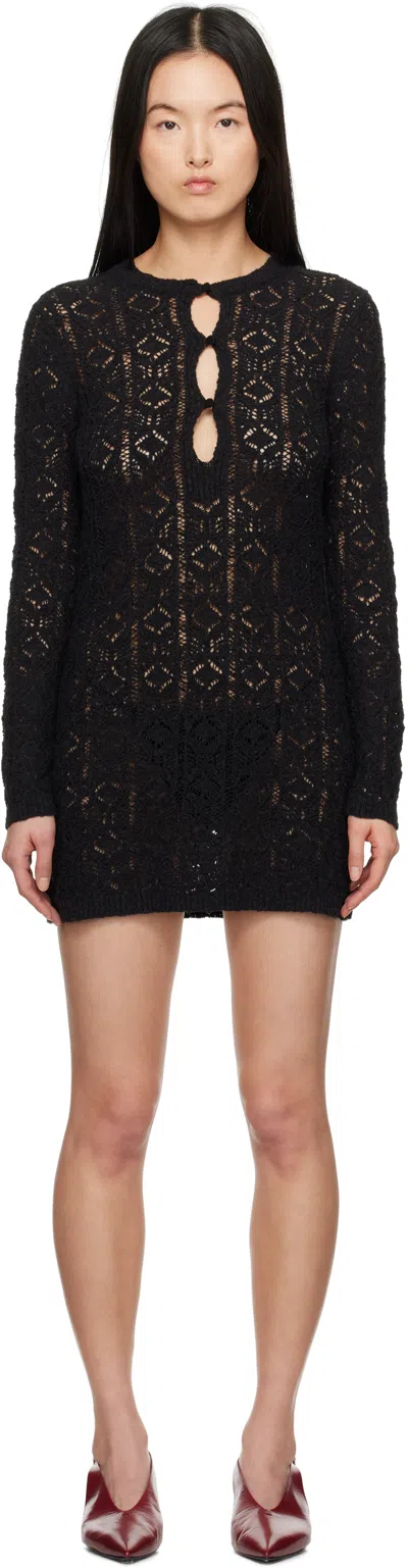 Loulou Studio Black Evan Minidress