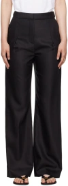 Loulou Studio Black Jade Trousers In Black