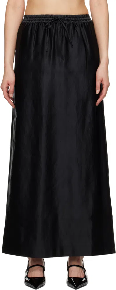 LOULOU STUDIO BLACK LIAM MAXI SKIRT
