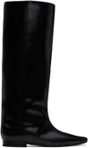 Loulou Studio Black Lirone Tall Boots In Black