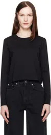 Loulou Studio Black Masal Long Sleeve T-shirt In Black