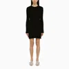Loulou Studio Mini Dress In Silk Blend With Ribbed Texture