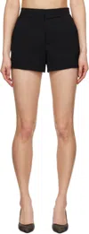 LOULOU STUDIO BLACK SERGE SHORTS