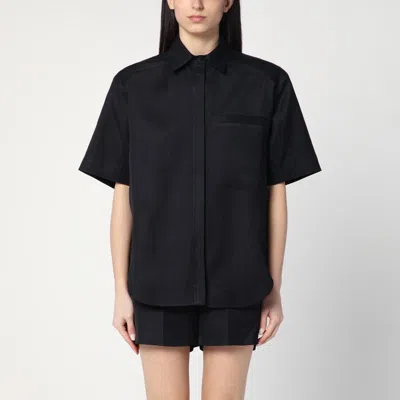 LOULOU STUDIO LOULOU STUDIO  BLACK SHIRT IN VISCOSE AND LINEN