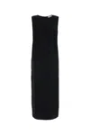 Loulou Studio Loulou Black Silk Blend Minga Dress In Black