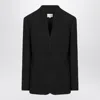 Loulou Studio Single-button Round-neck Pullover Jacket