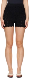 Loulou Studio Black Tiran Shorts In Black