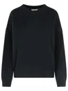 Loulou Studio Black Wool Blend Sweater In Black