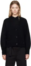 LOULOU STUDIO BLACK ZANZIBAR CARDIGAN