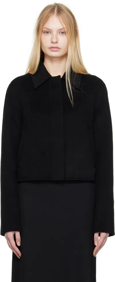 LOULOU STUDIO BLACK ZHANNA JACKET