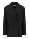 Loulou Studio Donau Blazer In Black