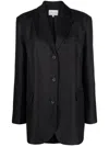 Loulou Studio Single-breasted Virgin-wool Blazer In Black