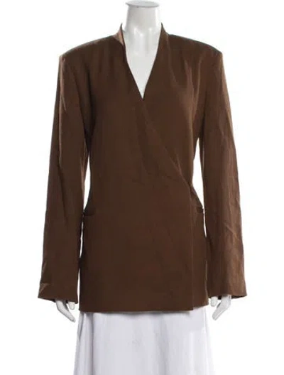Pre-owned Loulou Studio Blazer In Brown