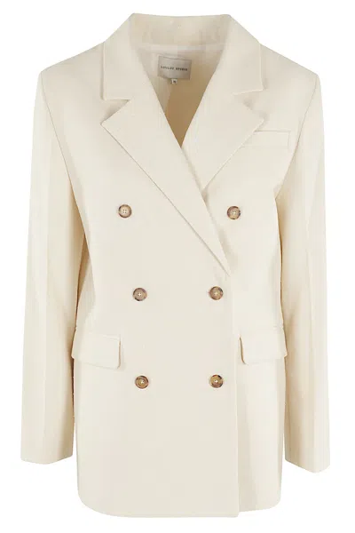 Loulou Studio Gorak Blazer In Rice_ivory
