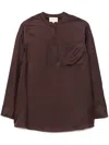 Loulou Studio Blouse Clothing In Brown