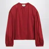 Loulou Studio Red Blouse In Silk In Red