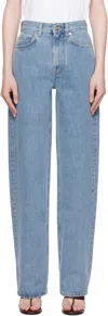 Loulou Studio Blue Samur Jeans In Washed Light Blue