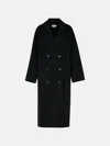 Loulou Studio 'borneo' Black Wool Blend Coat In Black