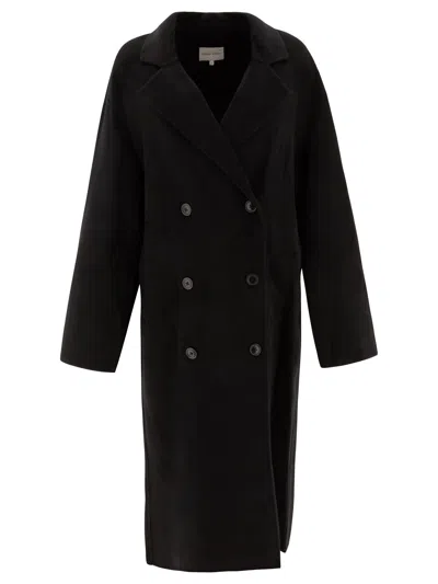 Loulou Studio "borneo" Coat In Black