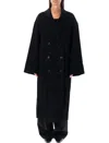 Loulou Studio Black Bonero Coat In Black